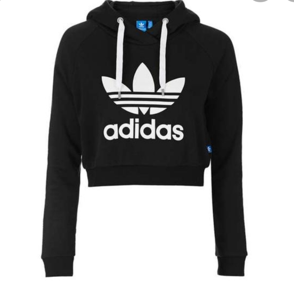 Adidas | Cropped Pullover Hoodie - Picture 2 of 4